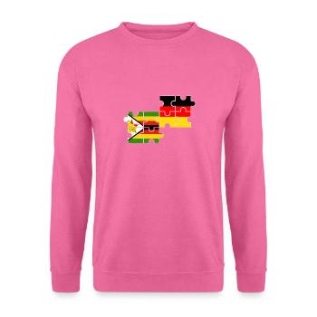 Zimbabwe Germany Flag German Zimbabwean - Unisex Sweatshirt - pink - Front