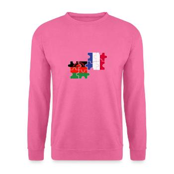 Malawi France Flag French Malawian - Unisex Sweatshirt - pink - Front