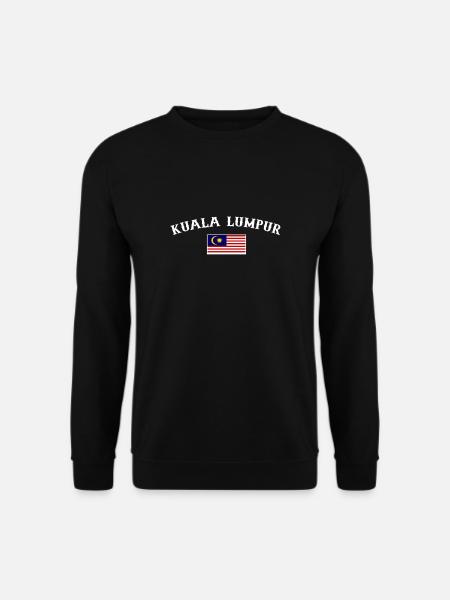 Kuala Lumpur, Malaisie, Drapeau malaisien, Malaisien - Sweat-shirt Unisexe - noir