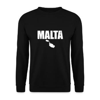 Malte Vintage Carte Maltaise - Sweat-shirt Unisexe - noir - Devant - Alina (178cm) & Michal (187cm)