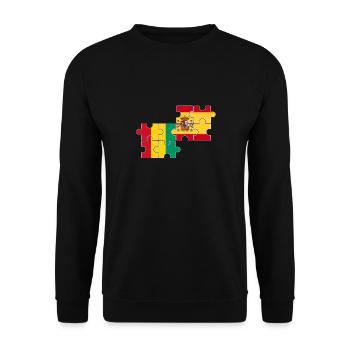 Guinée Espagne Drapeau Guinée espagnole - Sweat-shirt Unisexe - noir - Devant - Alina (178cm) & Michal (187cm)