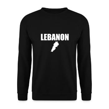 Libanon Karte Libanesische Libanese - Unisex Pullover - Schwarz - Vorne - Alina (178cm) & Michal (187cm)