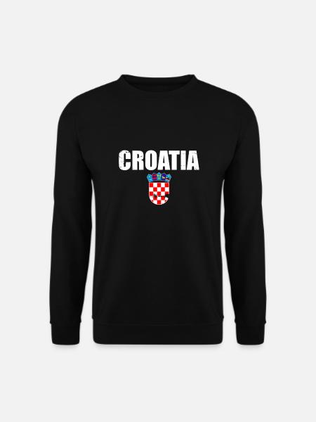 Kroatien vintage våbenskjold Kroatien kroatisk flag - Unisex sweater - sort