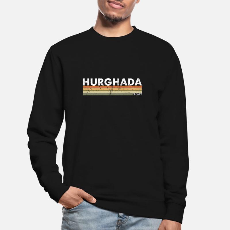 Hurghada Vintage Rétro Egypte Egypte Egypte Egypte Sweat-shirt Unisexe
