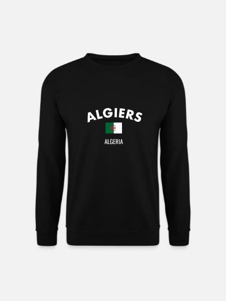 Algiers Algeria Algerian Flag Algerian - Unisex Sweatshirt - black