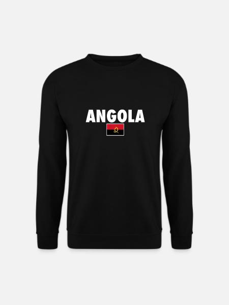 Angola Angolan Flag Angolan - Unisex Sweatshirt - black