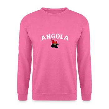 Carte de l’Angola Drapeau de l’Angola - Sweat-shirt Unisexe - rose - Devant