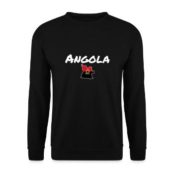Carte de l’Angola Drapeau de l’Angola - Sweat-shirt Unisexe - noir - Devant - Alina (178cm) & Michal (187cm)