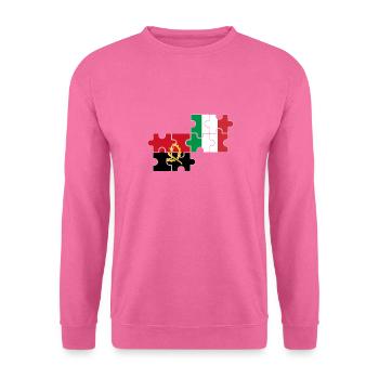 Drapeau de l’Angola Italie Angola - Sweat-shirt Unisexe - rose - Devant