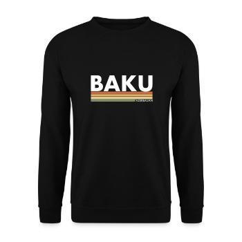 Bakou Azerbaïdjan Aserbaidschan - Sweat-shirt Unisexe - noir - Devant - Alina (178cm) & Michal (187cm)