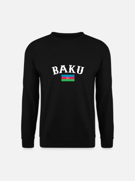 Bakou Azerbaïdjan Drapeau de l’Azerbaïdjan - Sweat-shirt Unisexe - noir