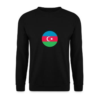 Azerbaijan Azerbaijan Flag - Unisex Sweatshirt - black - Front - Alina (178cm) & Michal (187cm)