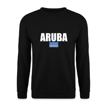 Aruba Arubanische Flagge Arubaner - Unisex Pullover - Schwarz - Vorne - Alina (178cm) & Michal (187cm)