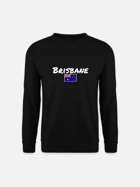 Brisbane Australia Australien Australische Flagge - Unisex Pullover - Schwarz