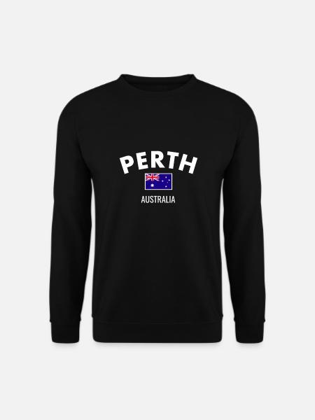Perth Australia Australia Australian Flag - Unisex Sweatshirt - black