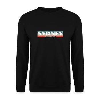 Sydney, Australia, Retro, Australia, Australian - Unisex Sweatshirt - black - Front - Alina (178cm) & Michal (187cm)