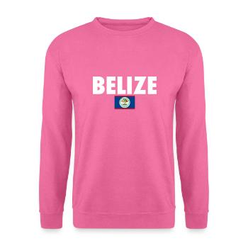 Belize Belizische Flagge Belizer - Unisex Pullover - Pink - Vorne