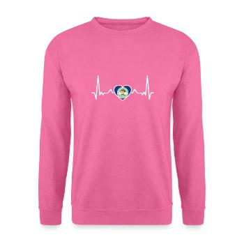 Belize Herzschlag Belizische Flagge Belizer - Unisex Pullover - Pink - Vorne