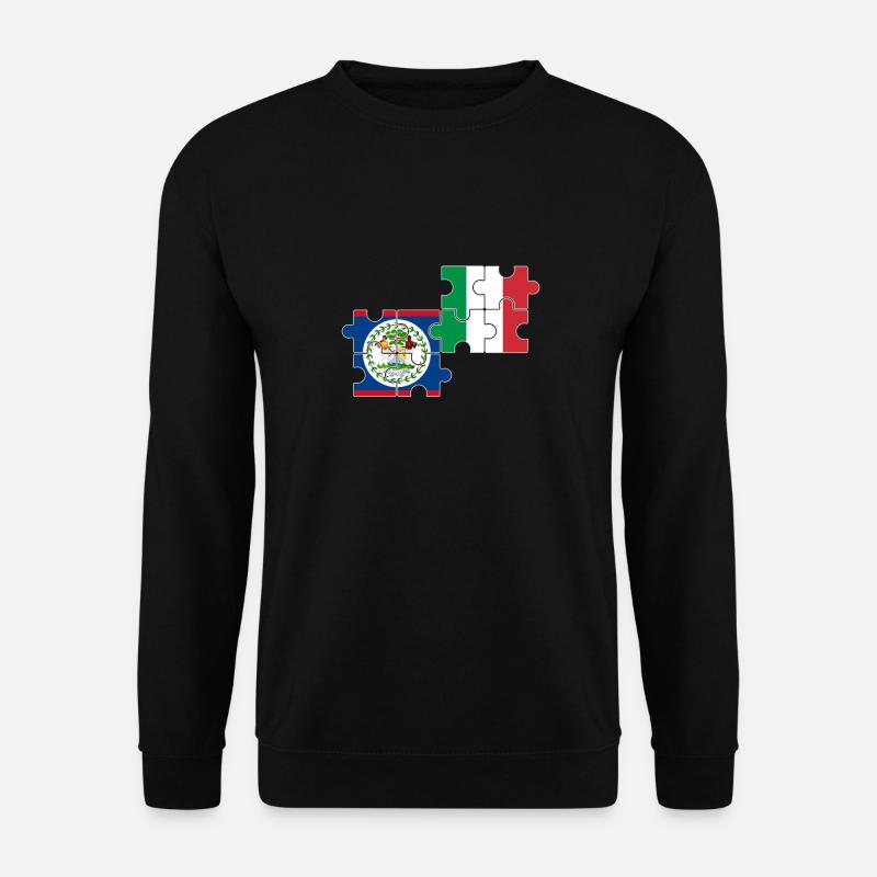Belize Italien Flagge Belizer - Unisex Pullover - Schwarz