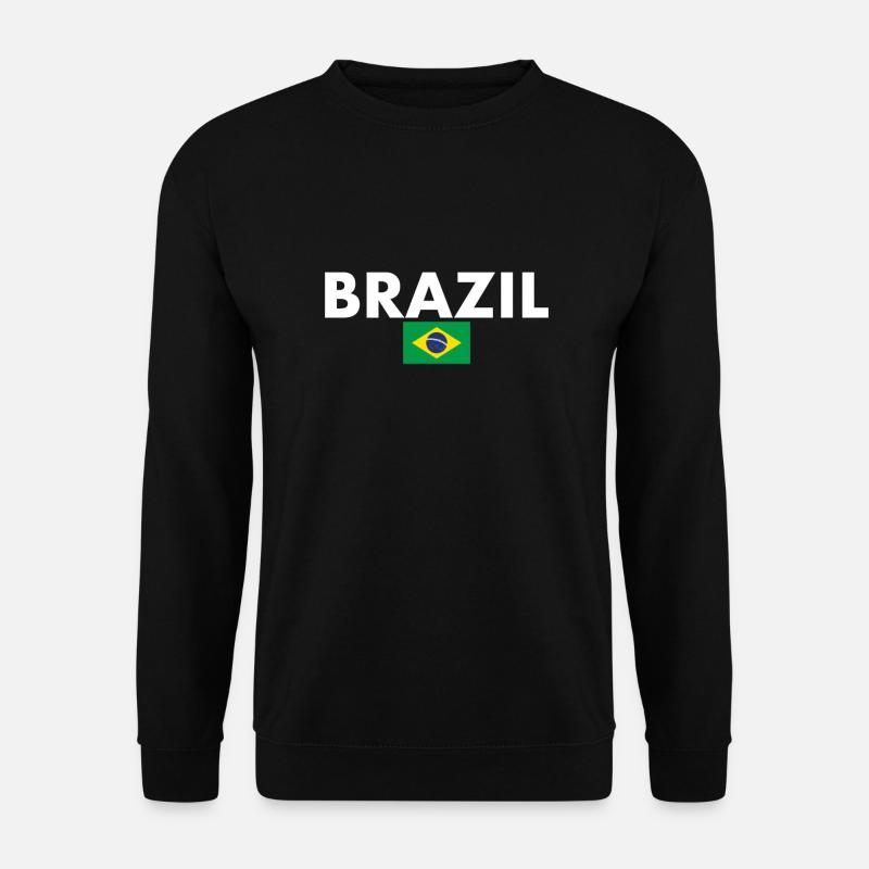 Brésil Brésil Drapeau brésilien - Sweat-shirt Unisexe - noir