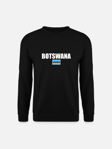 Botswana Botswana Drapeau Botswana - Sweat-shirt Unisexe - noir