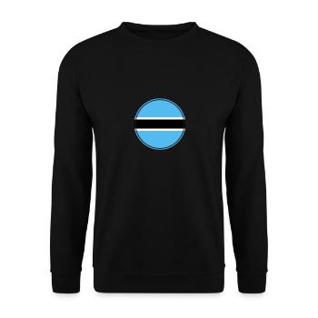 Botswana Botswana flag Botswanians - Unisex Sweatshirt - black - Front - Alina (178cm) & Michal (187cm)