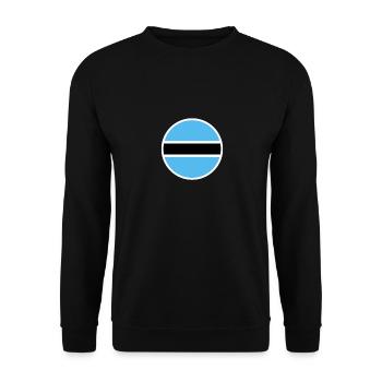 Botswana Botswana flag Botswanians - Unisex Sweatshirt - black - Front - Alina (178cm) & Michal (187cm)