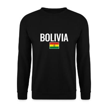 Bolivie Bolivie Drapeau bolivien Boliviens - Sweat-shirt Unisexe - noir - Devant - Alina (178cm) & Michal (187cm)
