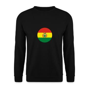 Bolivie Drapeau bolivien Boliviens - Sweat-shirt Unisexe - noir - Devant - Alina (178cm) & Michal (187cm)