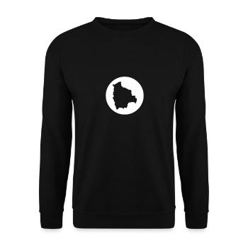 Bolivien Karte Bolivianische Bolivianer - Unisex Pullover - Schwarz - Vorne - Alina (178cm) & Michal (187cm)