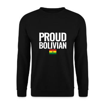 Fier drapeau bolivien bolivien - Sweat-shirt Unisexe - noir - Devant - Alina (178cm) & Michal (187cm)