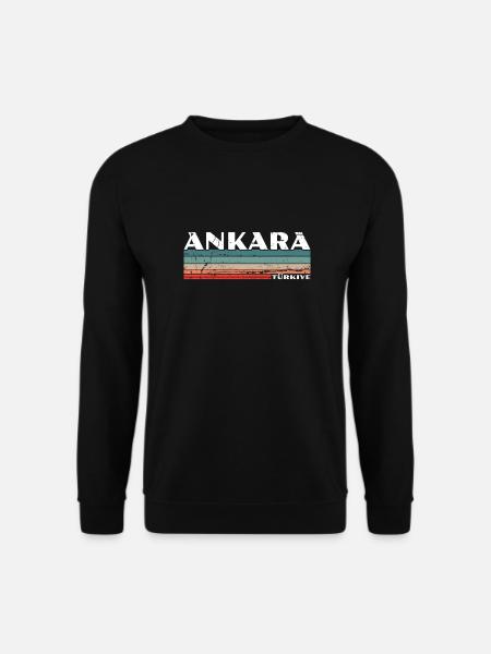 Ankara Turquie Turquie Vintage Turquie Turc - Sweat-shirt Unisexe - noir