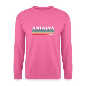 Antalya Turquie Turquie Rétro Turquie Turc - Sweat-shirt Unisexe - rose - Devant
