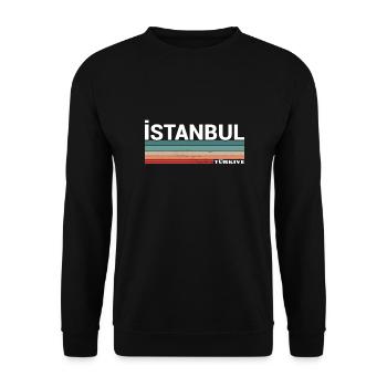 Istanbul Turquie Turquie Turquie Turquie Turc - Sweat-shirt Unisexe - noir - Devant - Alina (178cm) & Michal (187cm)