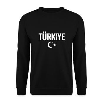 Türkiye Vintage Turkey Turkish Turk - Unisex Sweatshirt - black - Front - Alina (178cm) & Michal (187cm)