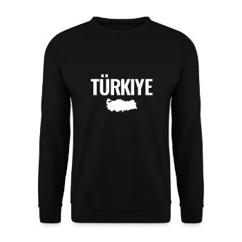 Türkiye Map Turkey Turkish - Unisex Sweatshirt - black - Front - Alina (178cm) & Michal (187cm)