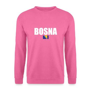 Bosna Bosnia Bosnian Flag Bosnians - Unisex Sweatshirt - pink - Front