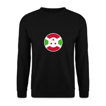 Burundi Burundian flag Burundian - Unisex Sweatshirt - black - Front - Alina (178cm) & Michal (187cm)