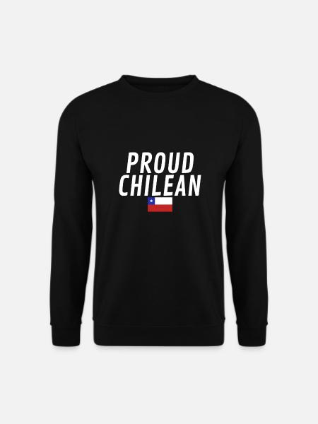 Proud Chilean Chile Chilenische Flagge Chilene - Unisex Pullover - Schwarz