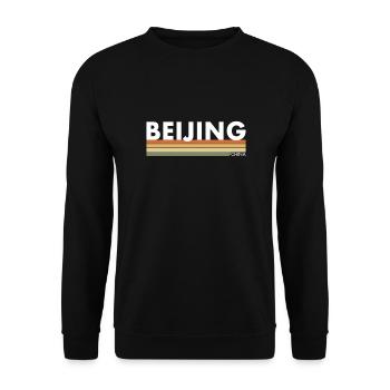 Beijing China Chinesische Chinese - Unisex Pullover - Schwarz - Vorne - Alina (178cm) & Michal (187cm)