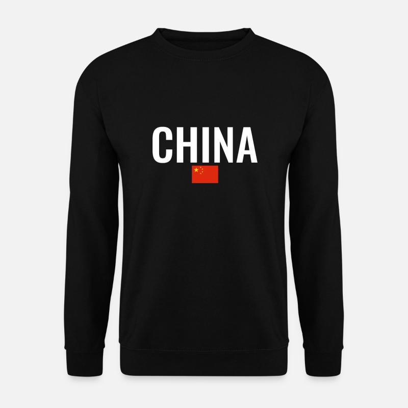 Chine Drapeau chinois Chinois - Sweat-shirt Unisexe - noir