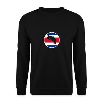 Carte du Costa Rica Drapeau du Costa Rica - Sweat-shirt Unisexe - noir - Devant - Alina (178cm) & Michal (187cm)