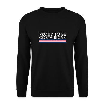 Fier d’être le drapeau du Costa Rica - Sweat-shirt Unisexe - noir - Devant - Alina (178cm) & Michal (187cm)