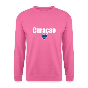 Curaçao Flagge - Unisex Pullover - Pink - Vorne