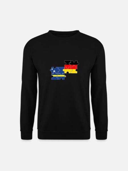 Curaçao Deutschland Flagge - Unisex Pullover - Schwarz