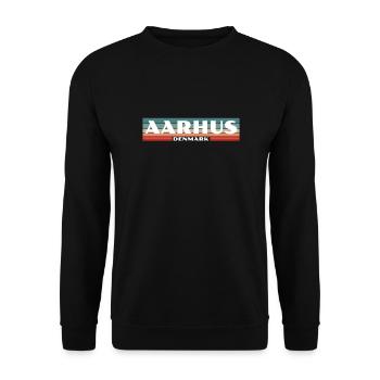 Aarhus Denmark Denmark Danish Proud Dane - Unisex Sweatshirt - black - Front - Alina (178cm) & Michal (187cm)