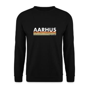 Aarhus Denmark Denmark Vintage Proud Dane - Unisex Sweatshirt - black - Front - Alina (178cm) & Michal (187cm)