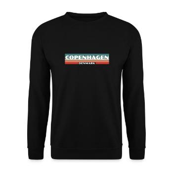 Copenhagen Denmark Dänemark Dänische Stolzer Däne - Unisex Pullover - Schwarz - Vorne - Alina (178cm) & Michal (187cm)