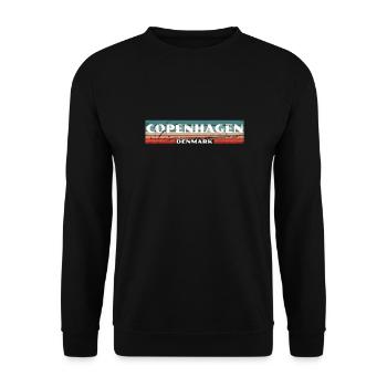Copenhagen Denmark Denmark Vintage Danish - Unisex Sweatshirt - black - Front - Alina (178cm) & Michal (187cm)