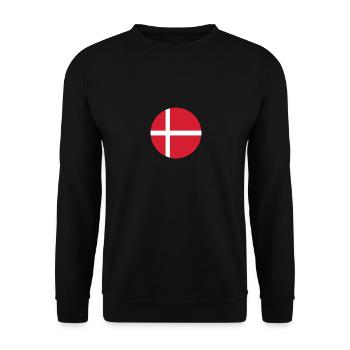 Denmark Danish flag Proud Dane - Unisex Sweatshirt - black - Front - Alina (178cm) & Michal (187cm)
